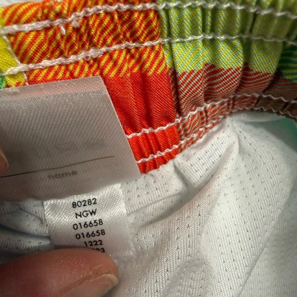 Hanna Andersson‎ boys colorful plaid swims shorts 100/4
